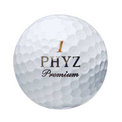 BRIDGESTONE Golf Ball PHYZ Premium 1 Dozen 12 pieces Gold Pearl 