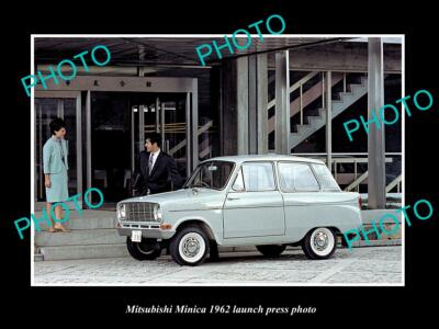 OLD 8x6 HISTORIC PHOTO OF 1962 MITSUBISHI MINICA LAUNCH PRESS PHOTO 2