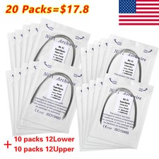 Dental Orthodontic Super Elastic Niti Arch Wire Round Ovoid Form 12 Upper/Lower