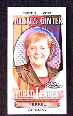 Angela Merkel World Leaders 2021 Topps Allen & Ginter's Mini #MWL-1
