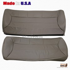 1992 - 1996 Ford Bronco Eddie Bauer Rear Bottom Top Vinyl Seat Cover In Tan 1992 - 1996 Ford Bronco Eddie Bauer Rear Bottom Top Vinyl Seat Cover In Tan