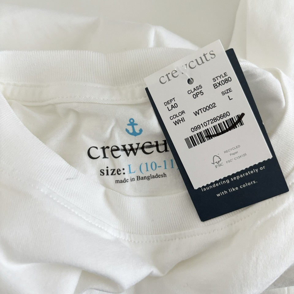 T-shirt Fille J.Crew Crewcute Taille 10 - Rose Métallisé Or, Neuf Avec étiquettes