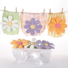 Bunch O'Bloomers 3-Piece Flower Diaper Covers Gift Set Baby Shower Gift 0-6 mo.