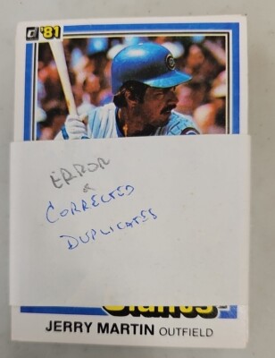 Donruss Error Cards W/Corrected Cards? See Ad. (S45)