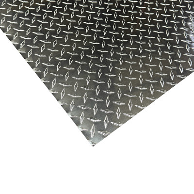 48'' x 120'' Aluminum Diamond Plate .025'' (1/40'') Thick Sheet Trailer, RV, Garages