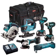 Makita 18V LXT 6 Piece Monster Tool Kit 3 x 5.0Ah Battery & Charger T4TKIT-3552
