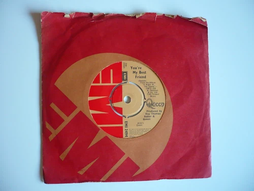 Queen You're My Best Friend 7" Vinyl UK EMI 1975 1st Press A1/B1 Single