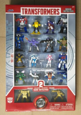 NEW - JADA -  18 NANO METALFIGS - SERIES 3 - TRANSFORMERS GOLD PRIME & SOUNDWAVE