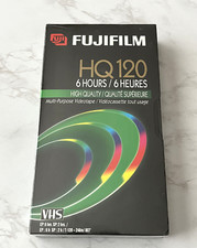 Fujifilm HQ 120 Blank VHS TAPE SEALED HIGH QUALITY 6 Hours BRAND NEW