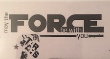 STAR WARS  MAY the FORCE Be With You  wall stickers 6 decals