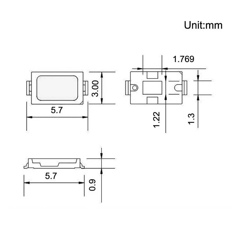 10X chip led SMD 5730 alta luminosità bianco da 2850 a 10000K confezioni da 10 - Immagine 2 di 2