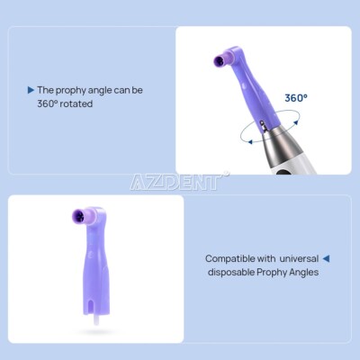 Pièce à Main Polisseuse Prophylactique Dentaire Sans Fil électrique - Avec 2 Angles
