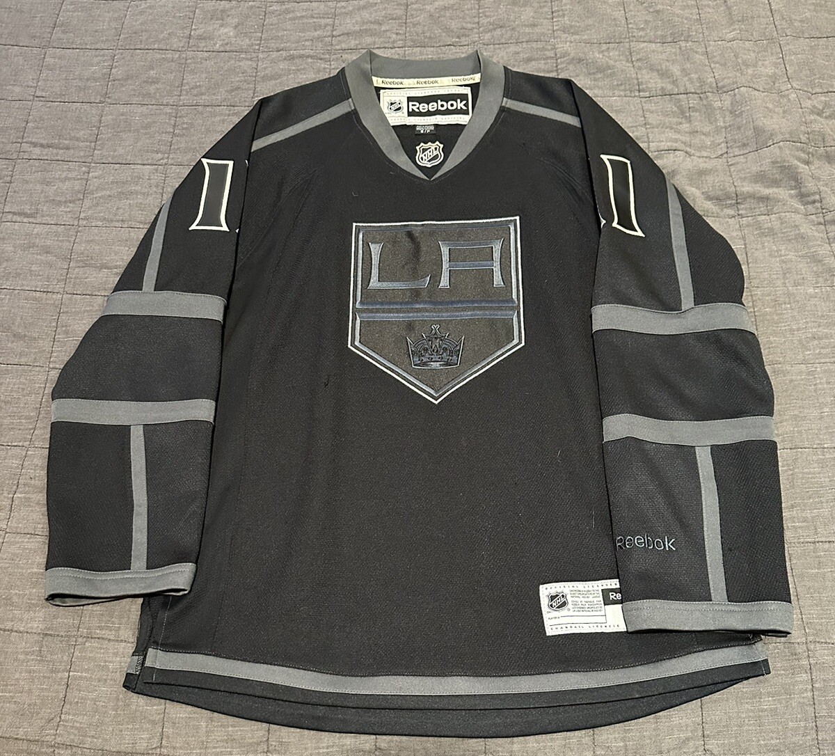 RARE BLACK ICE Reebok NHL Jersey Los Angeles Kings Anze Kopitar