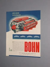 1944 BOHN AD FUTURISTIC AUTO ENGINE DEVELOPMENTS USING LIGHT METAL ALLOYS