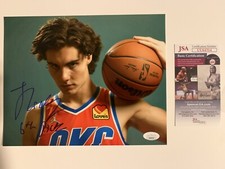 OKLAHOMA CITY THUNDER STAR ROOKIE JOSH GIDDEY SIGNED 8X10 JSA 6th Pick Inscribed