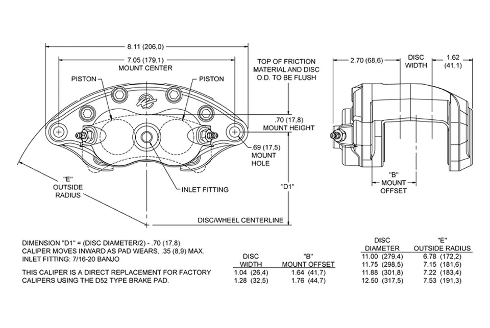 Chevy Impala Bel Air 1959-64 kit de freno de disco Wilwood rojo delantero trasero cromo maestro Foto 4 de 4