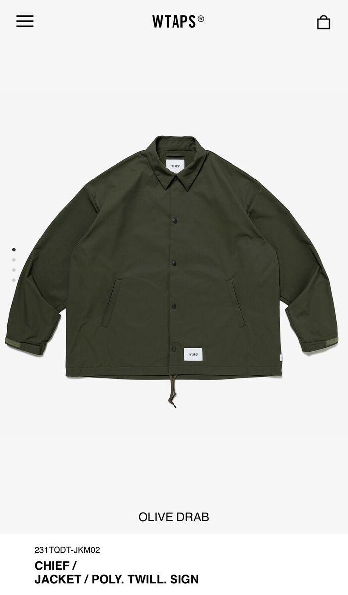 WTAPS CHIEF / JACKET / POLY. TWILL. SIGN | eBay WTAPS CHIEF / JACKET / POLY. TWILL. SIGN | eBay
