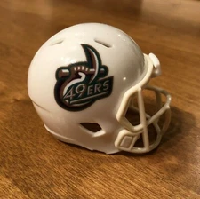 Charlotte 49ers white custom pocket pro helmet