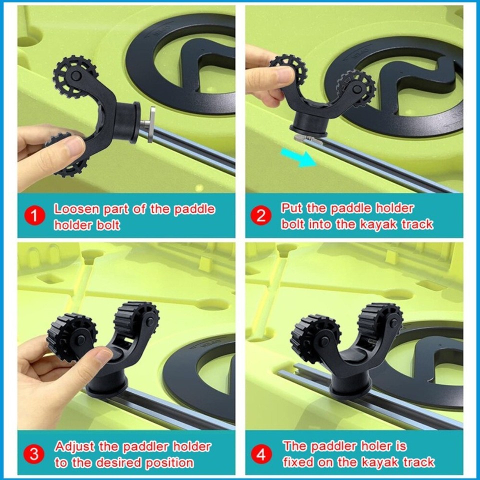 Wearresistant Kayak Paddles Holder Paddle Clips Kayak Track Mount