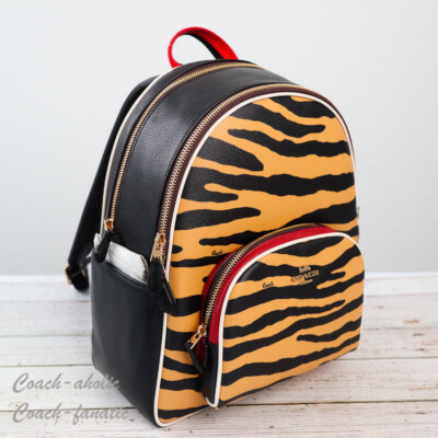 Coach Court Backpack with Tiger Print (Style Number: C6987). s-l400.jpg main image 2