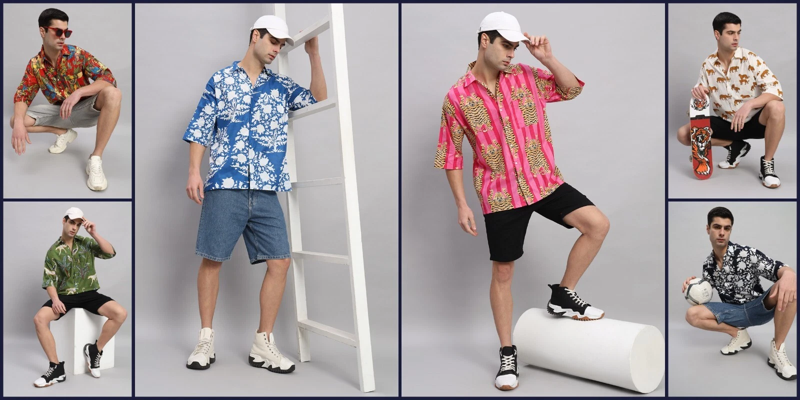 Mens Cotton Print Beach Shirts Casual Baggy Loose Summer Shirt Blouse Tops Tee
Opens in a new window
