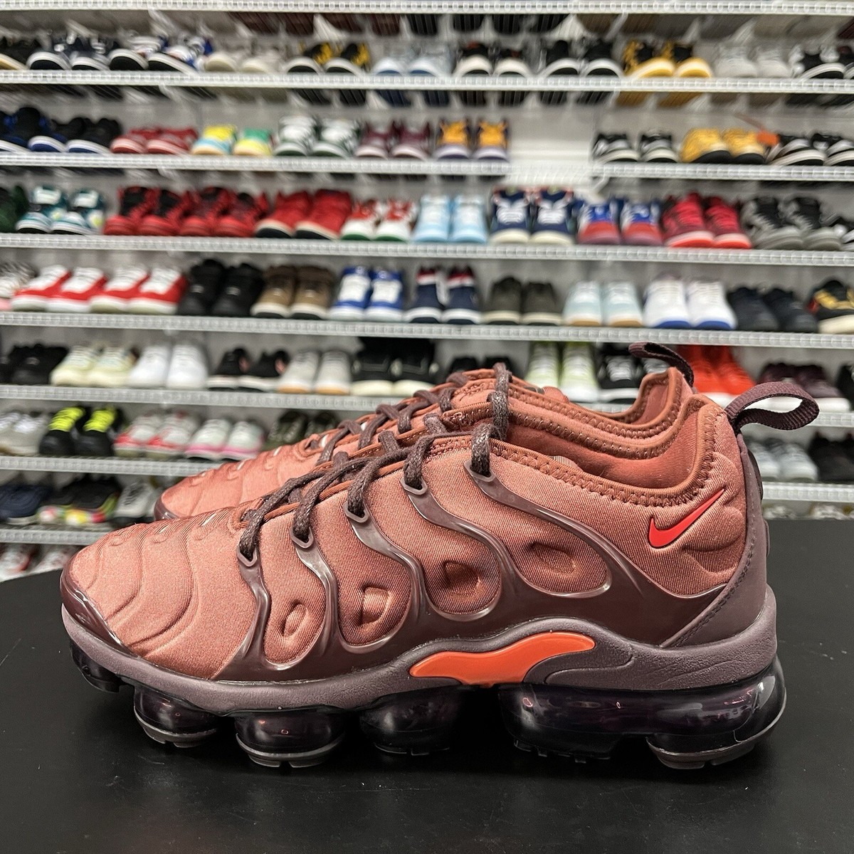 brown and orange vapormax