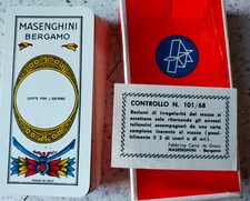 Stamp OUTDOOR CARDS playing cards MASENGHINI VENETE Treviso Treviso