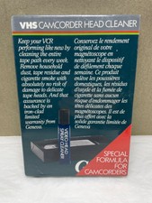 Geneva Vhs Camcorder Head Cleaner Wet Formula Included New Factory Sealed