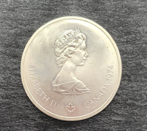 925 Pièce, 10 Dollar,Elisabeth II,Olympiade,Canada 1974, Montréal 1976 - Afbeelding 1 van 2