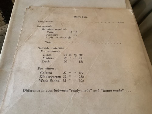 1916 Pennsylvania State College Children's Clothing Booklet - Picture 11 of 11