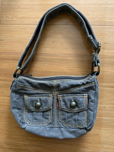 Levis Grey Denim Style Small Shoulder 