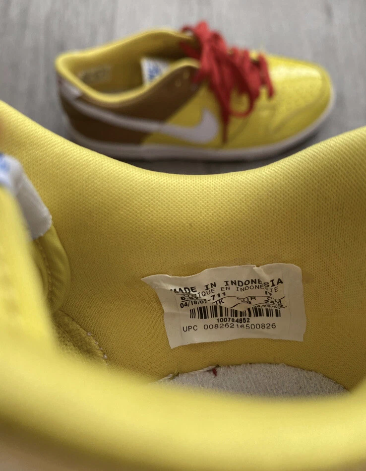 Nike Dunk Low vintage 2007 GS Spongebob sz 6.5y ( women sz 7.5 ) 310569-711 - Image 4 of 4