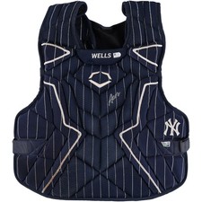 Austin Wells Yankees Signed GU EvoShield Chest Protector vs Brewers on 3/30/2025