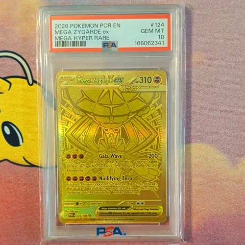 Mega Zygarde EX PSA 10 Perfect Order Mega Hyper Rare 124/088 EN 🔥