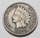 1899 INDIAN HEAD CENT,MOST OF LIBERTY, VERY NICE COIN!!!!(A2)