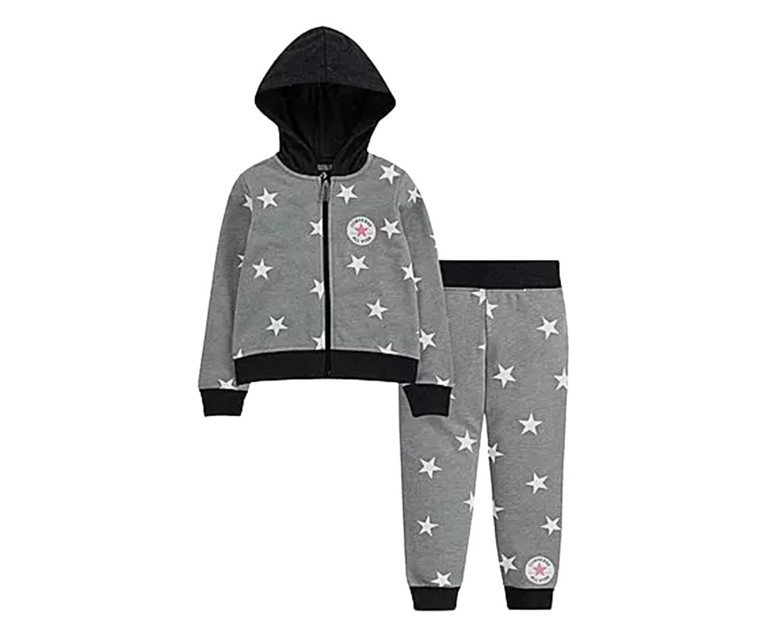 Converse Full-zip Hoodie and Jogger Pants Set Infant/Toddler Clothing Set Size
