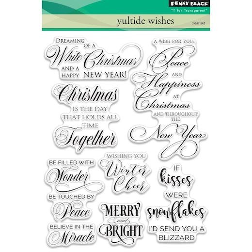 Penny Black Sentiments Clear Stamps - Yuletide Wishes 30-382