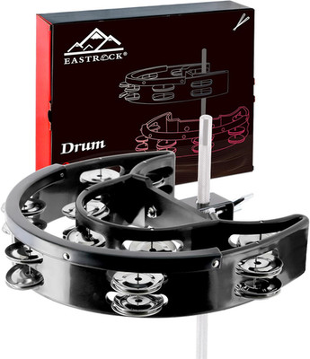 EASTROCK Drum Set Tambourine with Mounting Eye Bolt,Tambourine for Drum Set,Hi H