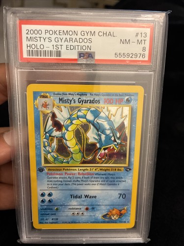 Misty's Gyarados (1st Edition) graded PSA 8 for sale on eBay