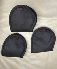 New   Set Of 3 Tumi Sleep Mask Travel Accessory Eye Cover Black