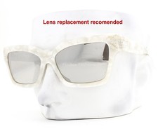 Alain Mikli Arlette Sunglasses A05052B 002/6G Pearly Cream White No Case Scratch
