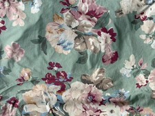 NEW RARE RALPH Lauren MELANIE FULL FITTED SHEET Vintage FLORAL GREEN Flowers