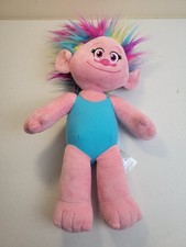 Build A Bear Dreamworks Trolls World Tour Poppy Rainbow Hair Plush Stuffed BAB
