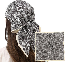 Women Head Hair Scarf Like Satin Silk Scarf Sleeping Hair Wrapping Night 27.5"