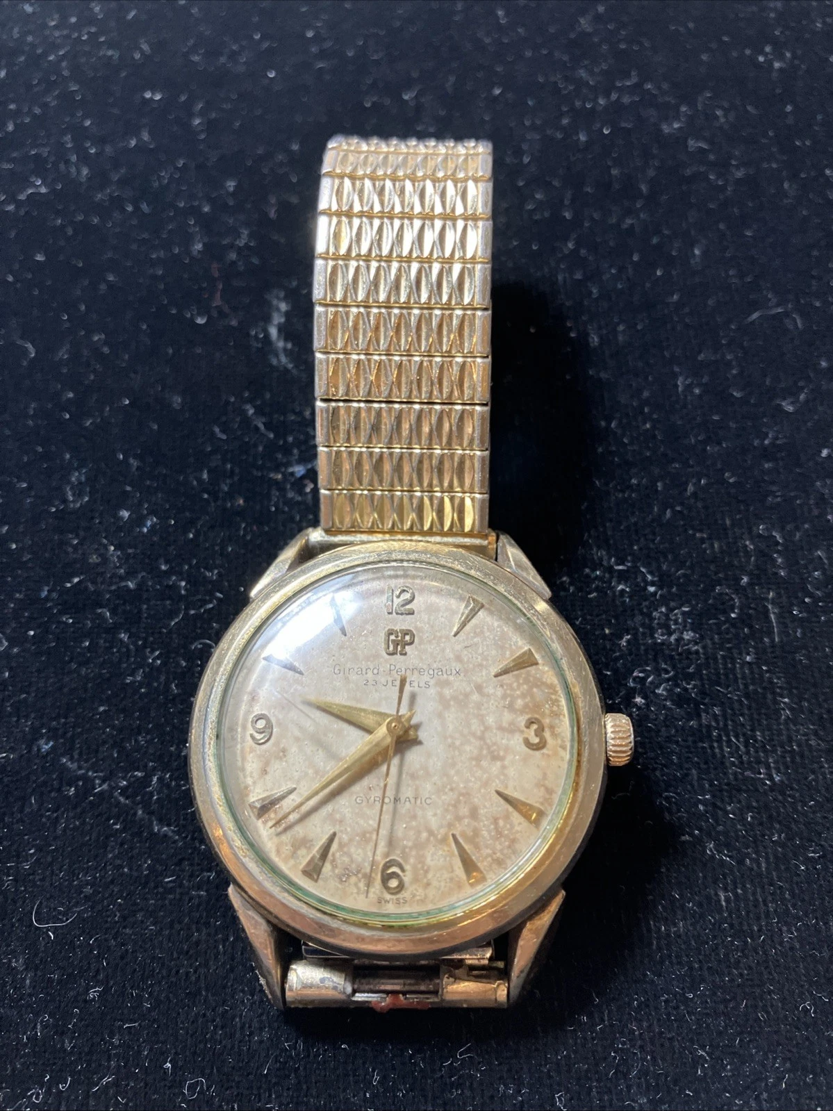 Girard Perregaux — Girard Perregaux Gyromatic Swiss Mens Vintage Wrist Watch 14k Gold Filled Runs