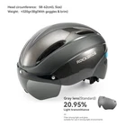 ROCKBROS Bike Helmet,Magnetic Goggles for Adults,Adjustable Dial Cycling Helmet