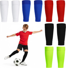 Fußball Stutzen Kinder, 5 Paar Fußballstutzen für Jungen, Atmungsaktive Fußballs