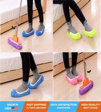 Mop Slippers Shoes 5 Pairs 10 Pieces - Microfiber Cleaning House Mop Slippers