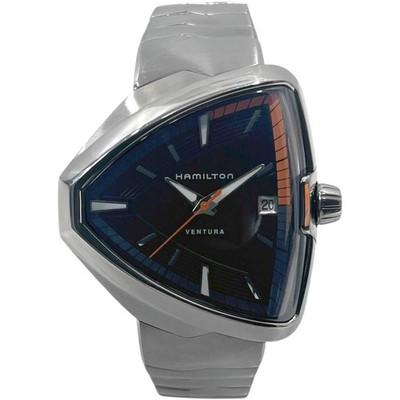 HAMILTON Ventura Elvis 80 H24551131 Schwarz Gehäusegröße 44mm Gebraucht Uhr #...