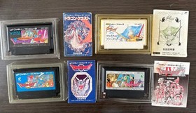 Famicom software 4-piece set Dragon Quest 1.2.4 Final Fantasy III